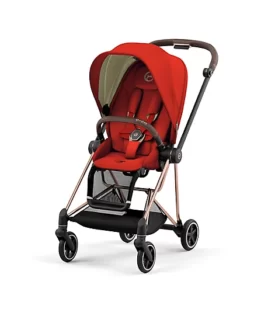 CYBEX Mios 3 Single Stroller with Autumn Gold Seat in Rose GoldGold